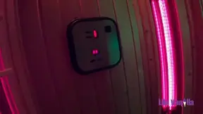 Swedish Blonde With big boobs BBC Sloppy blowjob Sauna