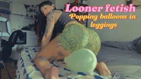Looner Fetish: Balloon Pop in My Favorite Leggings