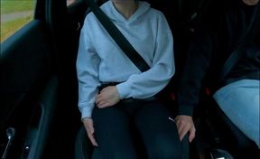 Steamy Moments in the Car After a Driving Lesson with AlexSanderOfficial and BerryBabe69