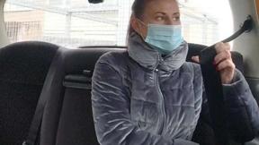 ”Hot brunette accepted a dirty offer from a taxi driver”