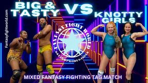 FFGMIX Knotty Girls vs Big and Tasty Mixed Tag Team Match mov