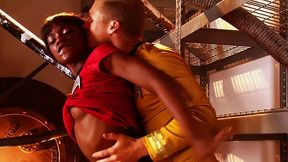 Round ass ebony Ana Foxxx gets hot fuck and huge facial at Star Trek cosplay