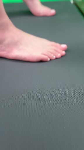 Walking on Treadmill