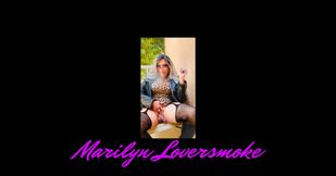 Beautiful Blonde Marilyn Smoking Fetish Getting Ready Tease