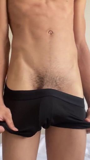 Isak the Guy with a Huge Cock Gets Excited and Fucks His Ass