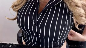 Office Girl�s Breasts Expand and Leak Milk Before Her Meeting