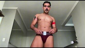 sexy try on haul - underwear collection - red jockstrap