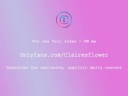 Only fans girl vibrating pearl panties thong - ending in a REAL orgasm