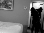 nightvision Orcas struggle in hotel room