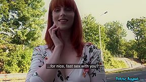 Dirty Hot American Redhead Beauty Gets Lost In Czech
