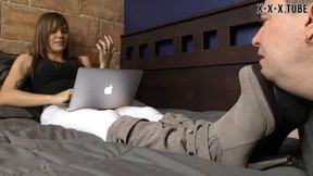 Cassandra is tired and slave be in action of her feet