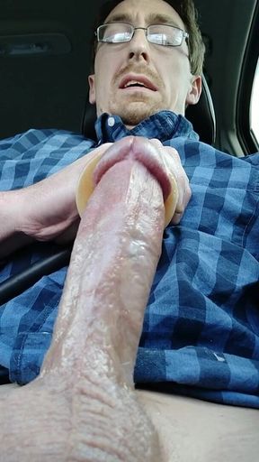 Sex machine making cum fly out like a blender, part 1
