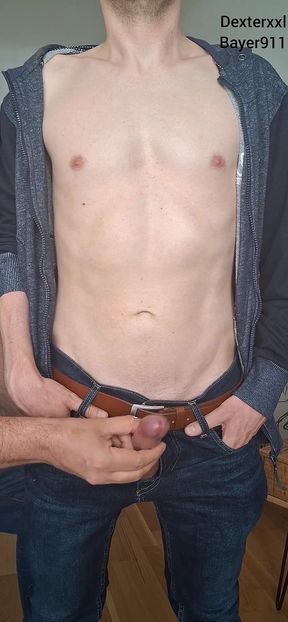 Sexy Skinny Young Get Milked From Daddy Hand