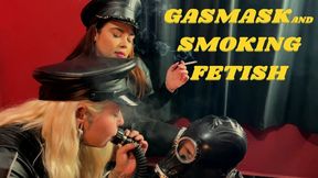 GASMASK SLAVE AND SMOKING FETISH