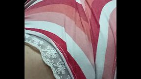 Estaba lista para ir a dormir, pero me empezaron a decir cosas y se me moj&oacute_ el shortcito