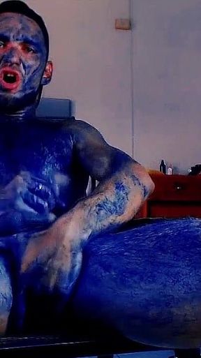 Blueman coming and cumming