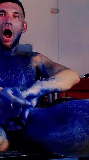 Blueman coming and cumming