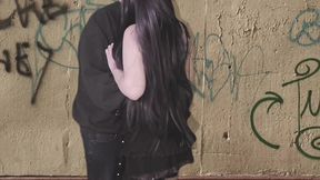 are you sure they won t see us? it s too risky, but tasty! do you really want me to fuck you here in public? sex on the street!! (sheer complete)