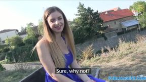 PublicSex BIg natural boobs fucked in public