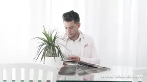 Naughty Housemaid Henessy Tempts Dude at Home