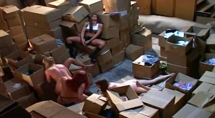 Hardcore lesbians use toys for every hole