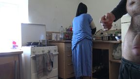 Homemade Hard Fucking Arab Wife in Kitchen