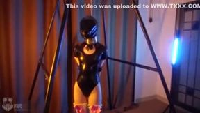latex hanging breathplay悬吊捆绑兔子呼吸控制