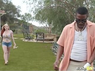 mother I'd like to fuck Cubbi Thompson gets slutty seeing her ebony neighbour gets hard.This babe undresses then do tit screwing.The large titties blond sucks his bbc then rides him.