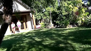 Wet From the Pool to the Four-Poster: Two Latinas Lick Each Other Dry