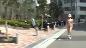 Public Nudity JAV: Stark Naked Construction Worker Gets Subtitles Added