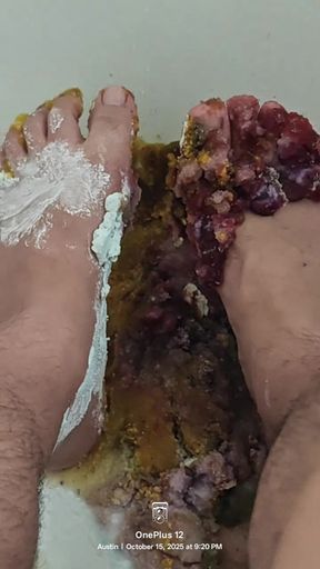 Sensory Bare Feet in Soft Tub