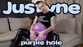 1674 purple hole balloon