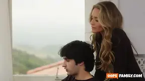 Hot stepmom Athena Anderson discovers her stepson watching hardcore porn.
