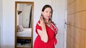 Matronly MILF with massive natural breasts