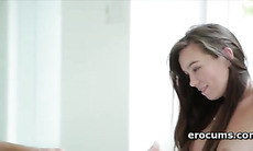 Naked teen beauty having her peachy twat fucked to orgasm