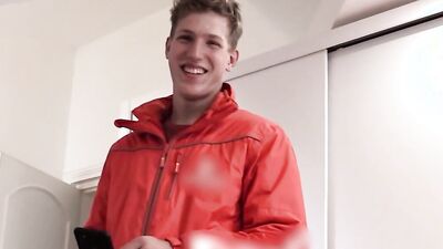 Bigstr's delivery guy can't resist getting his tight ass pounded & cumming hard