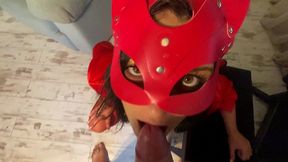 piano lesson 2 – red lingerie, deep oral & wild doggy in front of my husband