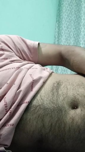 Indian police officer uncle get shower and masterbaton show   Clip 1