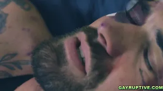 Chris Damned Fucks Blain OConnor and Adrian Hart in Hardcore Threesome