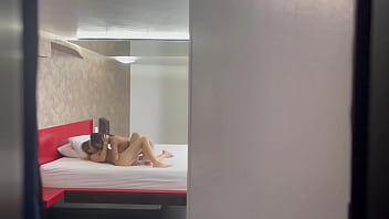 Horny lesbians caught fucking in a motel - Allison Sweet