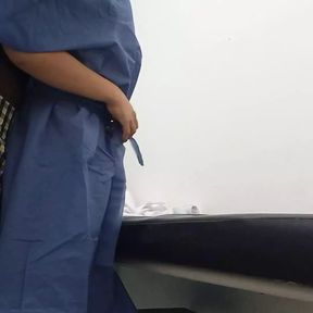 student visits the doctor at her routine gynecology appointment, after seeing her have sex