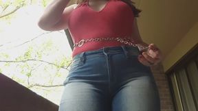 MizzErotique Curvy Sexy Girl Smokes Outside