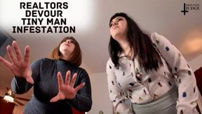 Realtors Devour Tiny Man Infestation - SD - featuring Lita Lecherous and Jane Judge, in this vore giantess fetish scene where house flippers plan to clean up a place for showing but find a whole bunch of tiny men hiding around instead Hungry for lunch, th