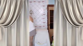 Old Housewife Lukerya's Morning Flirtation Involves Brushing Her Teeth on the Washing Machine