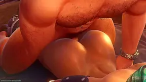 Apex Legends Lifeline Rides Dick From Behind in 3D Anime Glory