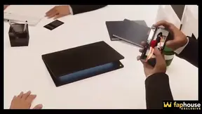 Three Bosses Plow Petite 3D Wife's Vagina to Pass Interview