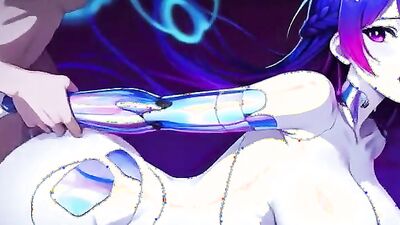 Android Girls get pounded while their universes go haywire - Ourdream Hentai