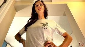 Greasy Rose Towers Over Her Online Date - Female Domination, Femdom POV, Pet Play, Puppy Play, Height Humiliation, Foot Fetish