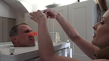 Fuck the stuffed pig – while drink the condoms from my lovers!