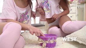 21 Sextury - Sexy Teens Evelina Darling, Katy West, and Know How to Spice up a Sleepover